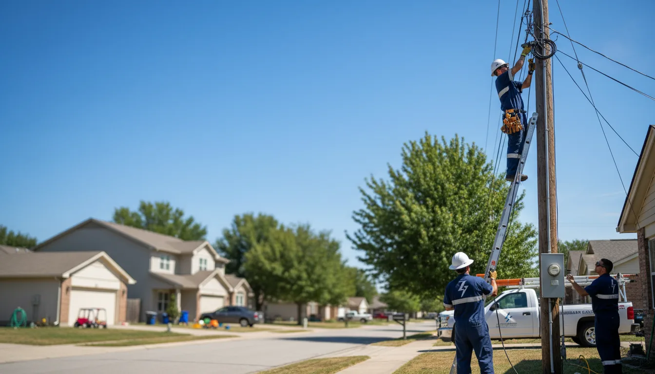 Residential electrician providing installation services in Tignall, GA